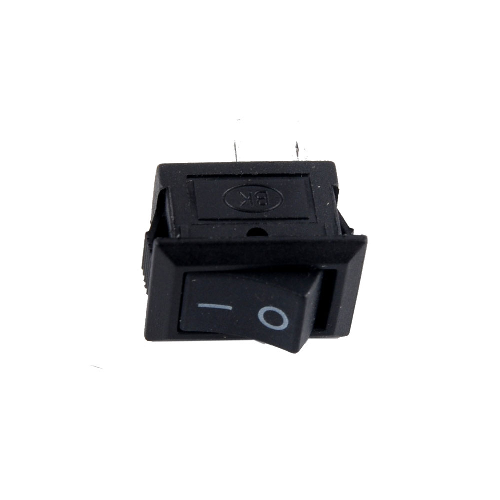 Interrupteur à bascule miniature 2 broches ON/OFF SPST 10x15 mm AC 250V 3A snap-in
